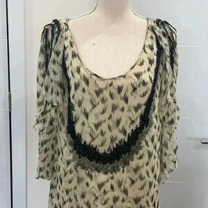 3.1 Phillip Lim Sz 8 Silk Beaded Blouse Top $785